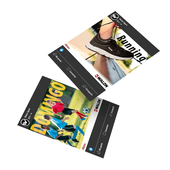 Publicaciones de Instagram de Walon Sport: Running y Domingo