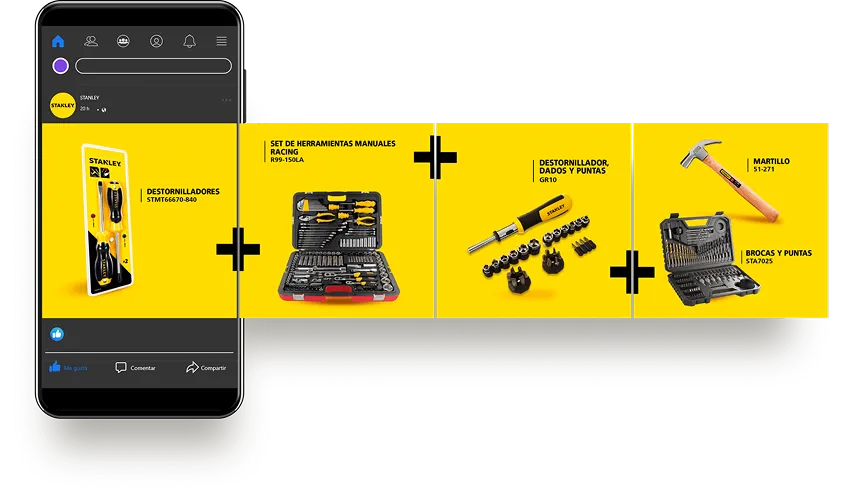 Publicaciones de Instagram de Stanley: promociones de herramientas