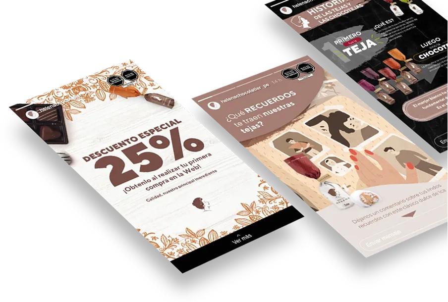 Publicaciones de Instagram de Helena Chocolatier