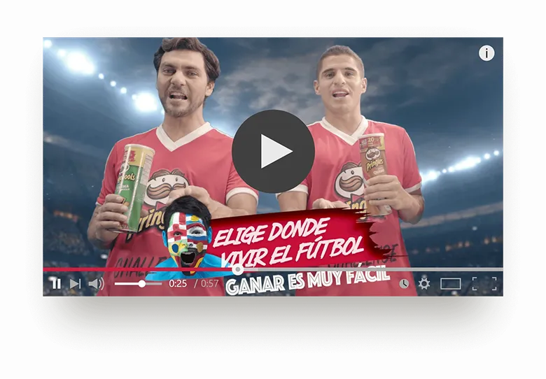 Video de la campaña Pringles Challenge: Elige dónde vivir el fútbol, ganar es muy fácil
