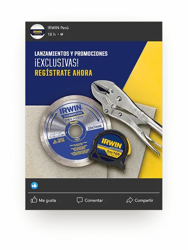 Publicación de IRWIN: Herramientas y Promociones Exclusivas