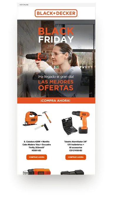 Publicación de Black+Decker: Caladora 420W + Martillo Madera