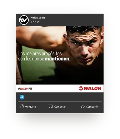 Publicación de Walon Sport: Los mejores propósitos son los que se mantienen