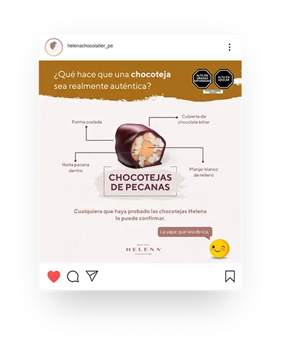 Publicación de Helena Chocolatier: Chocotejas de Pecanas