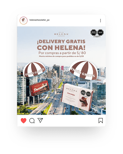 Publicación de Helena Chocolatier: Delivery Gratis