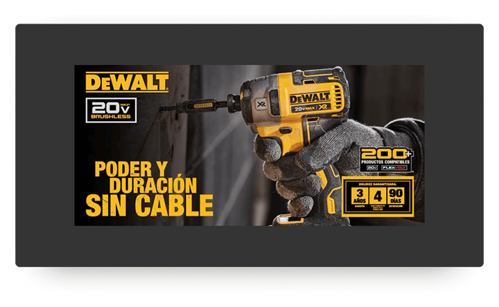 Publicación de DeWALT: Poder y Duración Sin Cable