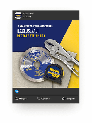 Publicación de IRWIN: Herramientas y Promociones Exclusivas