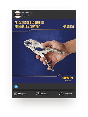 Publicación de IRWIN: Alicates de Bloqueo de Refrigeración