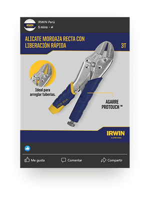 Publicación de IRWIN: Alicates Morada Recta