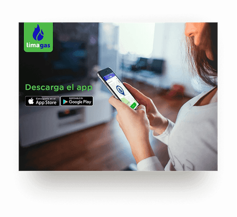Aplicación móvil de Lima Gas para descarga en App Store y Google Play